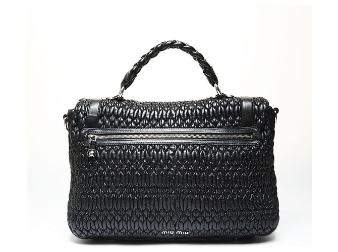 Borsa a Spalla Matelassé Miu Miu in Nero - vista 2