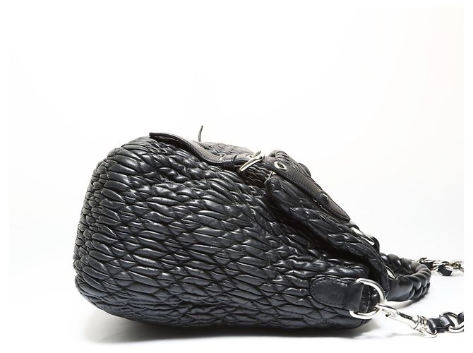 Borsa a Spalla Matelassé Miu Miu in Nero - vista 4