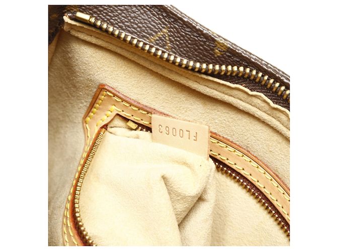 Borsa a Spalla Louis Vuitton Monogram Looping MM Marrone - vista 10