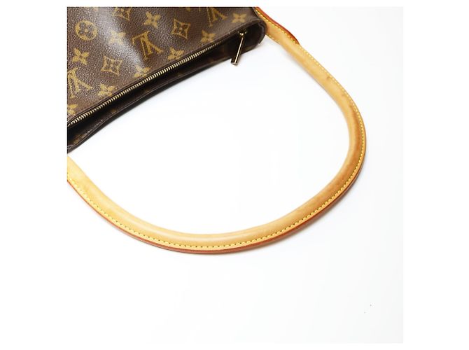 Borsa a Spalla Louis Vuitton Monogram Looping MM Marrone - vista 12