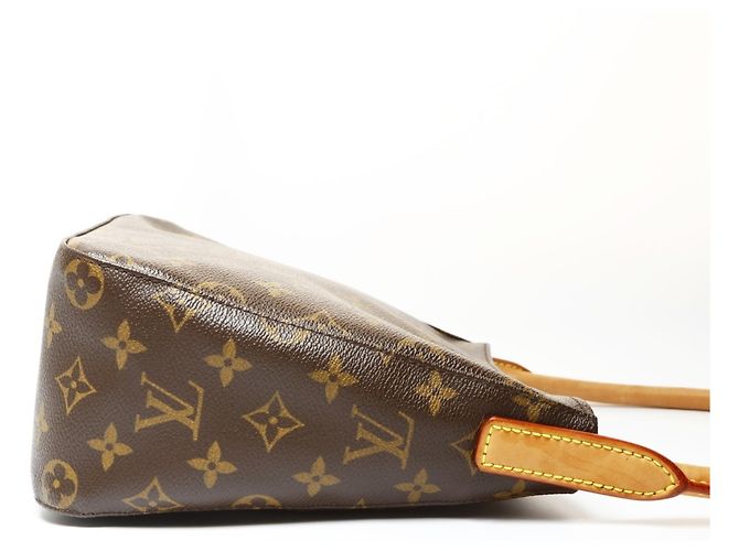Borsa a Spalla Louis Vuitton Monogram Looping MM Marrone - vista 4