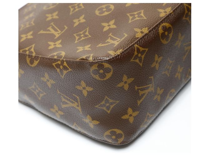Borsa a Spalla Louis Vuitton Monogram Looping MM Marrone - vista 5
