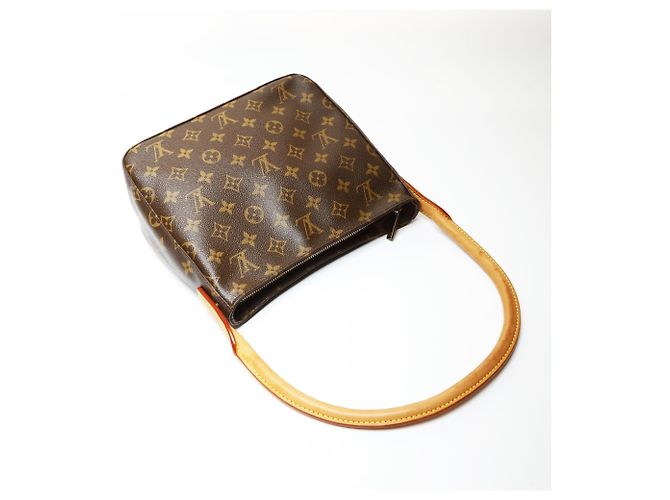 Borsa a Spalla Louis Vuitton Monogram Looping MM Marrone - vista 8