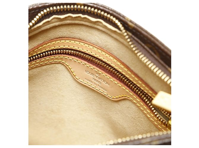 Borsa a Spalla Louis Vuitton Monogram Looping MM Marrone - vista 9