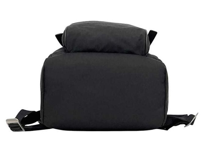 Zaino in tela e pelle nera Saint Laurent Paris Nero - vista 4