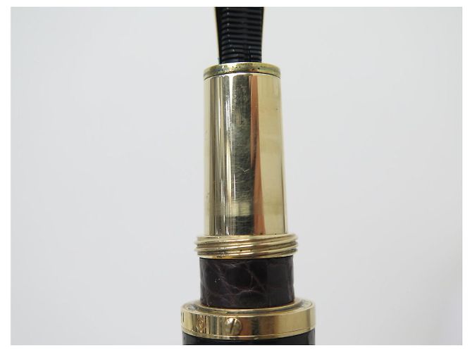 PLUMA LOUIS VUITTON CARGO N73260 EN CUERO DE COCODRILO MARRÓN Castaño - vista 10