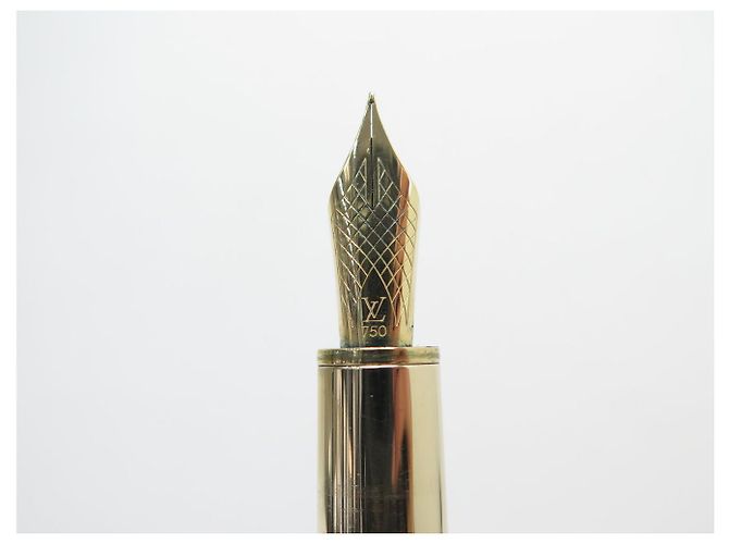PLUMA LOUIS VUITTON CARGO N73260 EN CUERO DE COCODRILO MARRÓN Castaño - vista 2