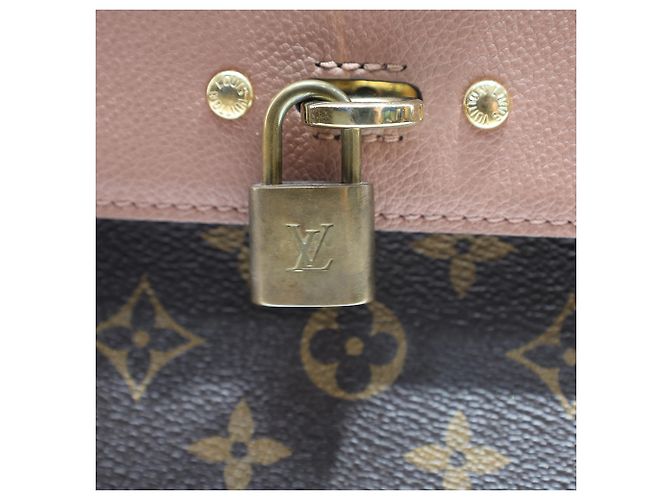 Louis Vuitton Venus Monogram Top Handle Bag in Brown Coated Canvas Red - view 11