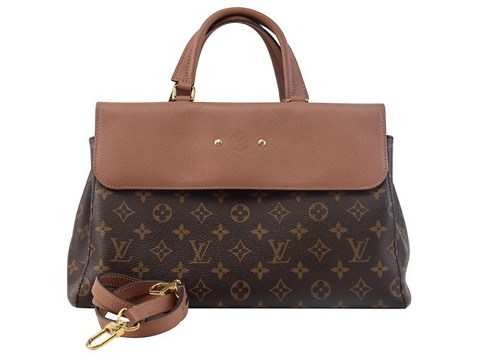 Louis Vuitton Venus Monogram Top Handle Bag in Brown Coated Canvas Red - view 3