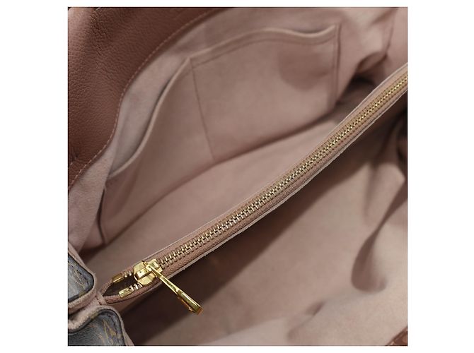 Louis Vuitton Venus Monogram Top Handle Bag in Brown Coated Canvas Red - view 5