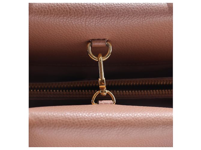 Louis Vuitton Venus Monogram Top Handle Bag in Brown Coated Canvas Red - view 7