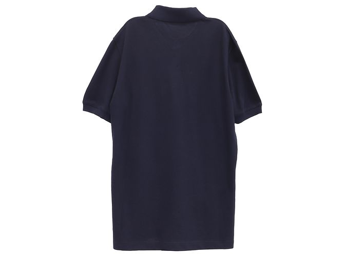 Kurzarm-Polohemd aus navyblauer Baumwolle mit gesticktem Brunello Cucinelli-Logo Marineblau - Ansicht 3