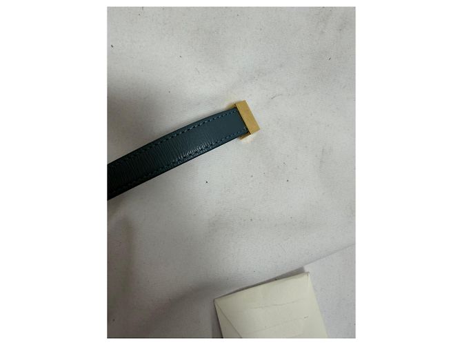 Céline Borsa Teen Box in pelle liscia verde di Celine - vista 13