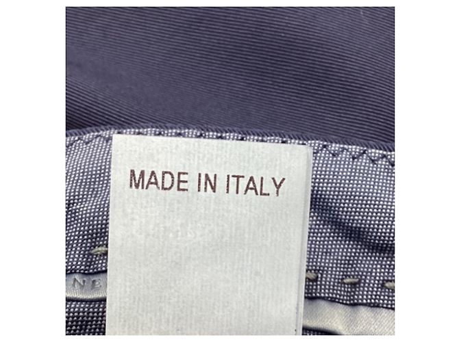 Pantaloni in Gabardine Brunello Cucinelli in Cotone Blu Navy - vista 4