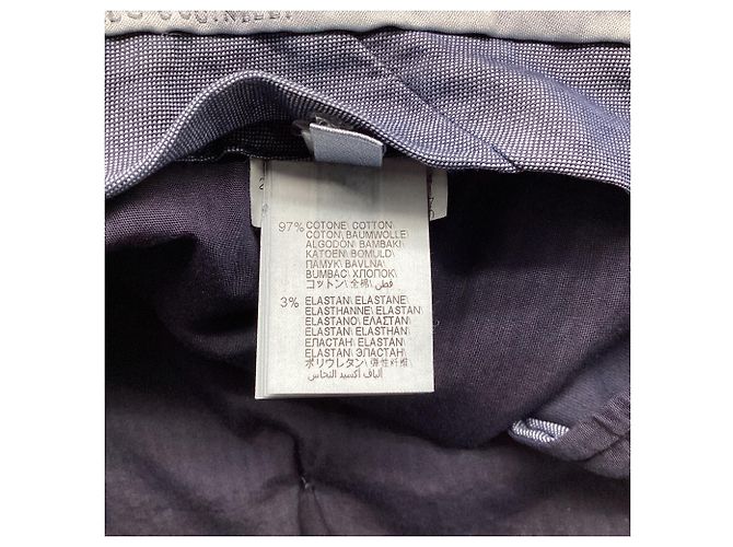 Pantaloni in Gabardine Brunello Cucinelli in Cotone Blu Navy - vista 5