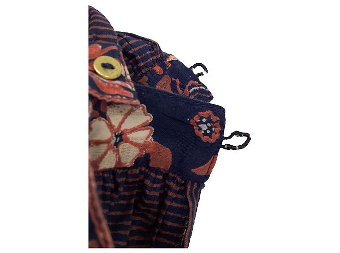Abito Mini a Stampa Floreale con Frange Marigold di Ulla Johnson in Cotone Multicolore - vista 5