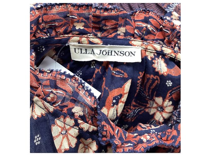 Abito Mini a Stampa Floreale con Frange Marigold di Ulla Johnson in Cotone Multicolore - vista 6