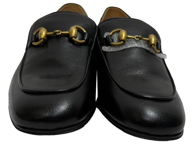 Mocassini Gucci Horsebit in pelle nera Nero - vista 2