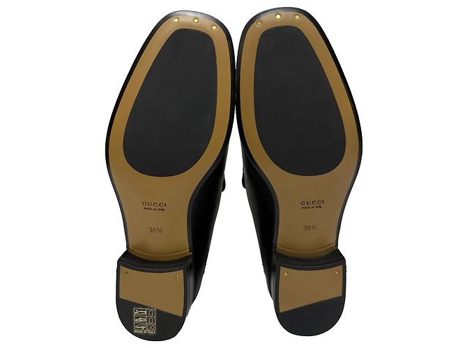 Mocassini Gucci Horsebit in pelle nera Nero - vista 6