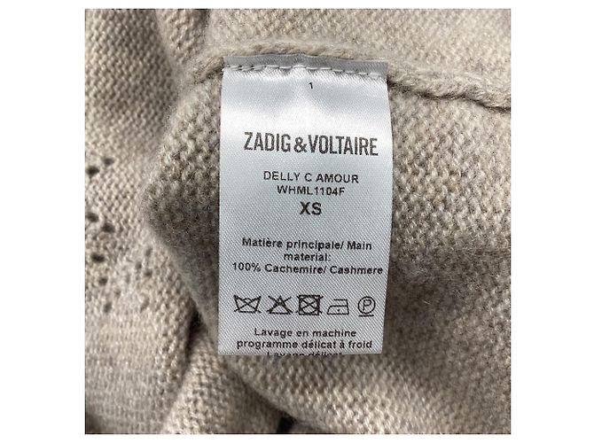 Beige Cashmere Pullover Amour von Zadig & Voltaire - Ansicht 5