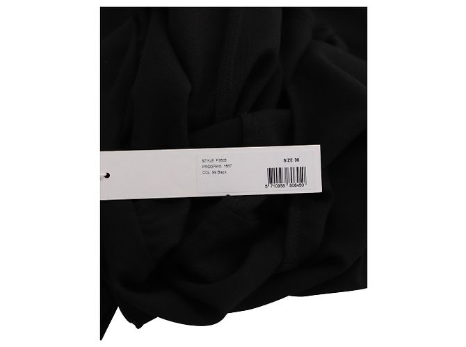 Mini-Kleid aus schwarzem Polyester mit Rüschen von Ganni - Ansicht 5