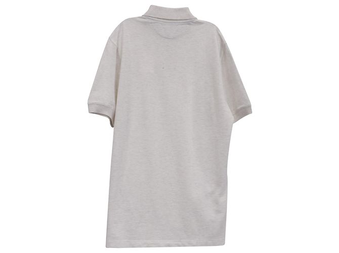 Polo a maniche corte Brunello Cucinelli in cotone bianco Crudo - vista 3