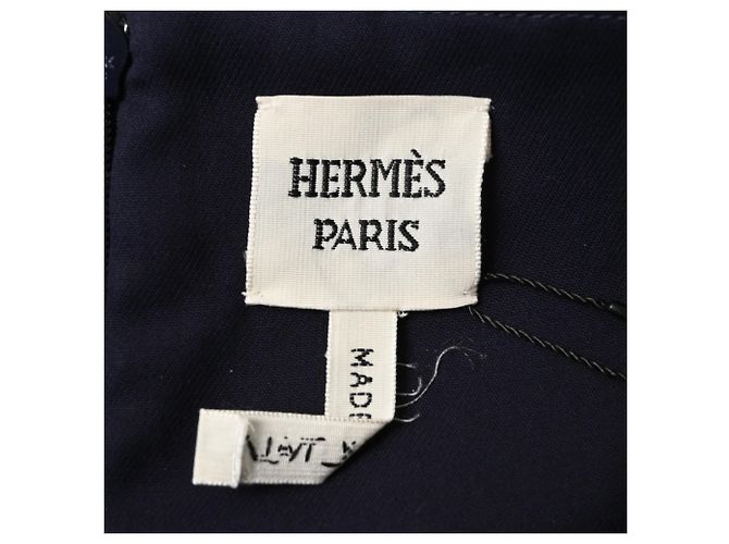 Falda Mini Hermès en Cuero Negro - vista 4
