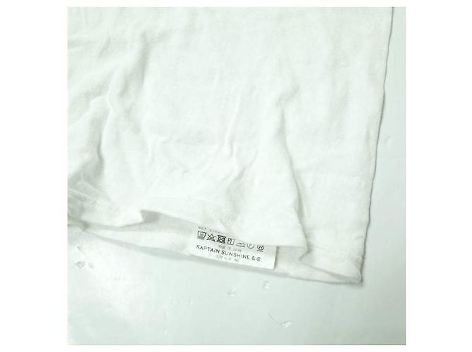 Autre Marque KAPTAIN SUNSHINE × BEAMS PLUS Camiseta de Manga Larga de Algodón West Coast Blanco - vista 7