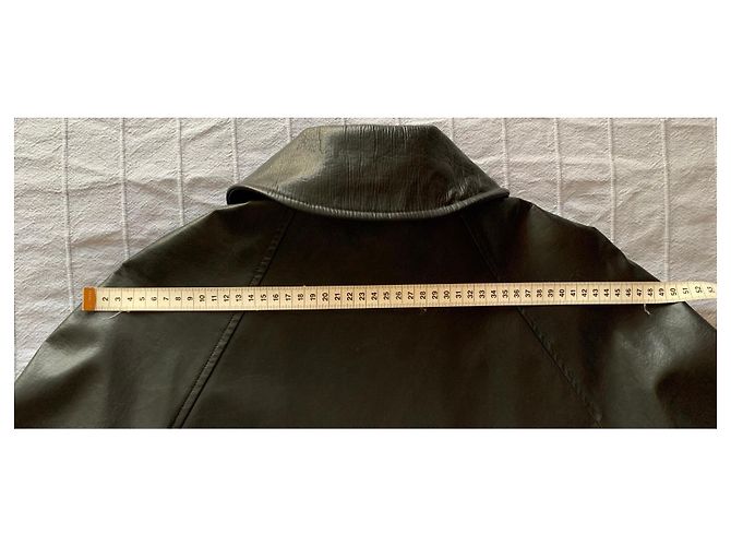 Versus Versace Abrigo de cuero negro Versus Gianni Versace - vista 20