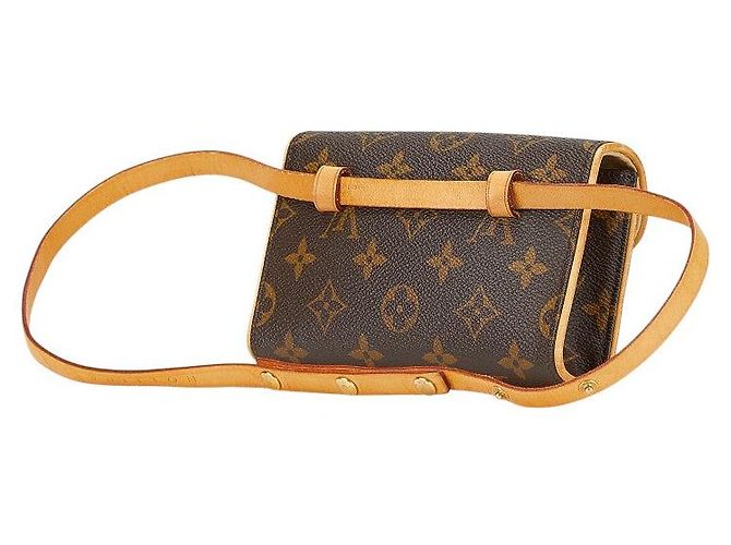 Borsa a Spalla Pochette Florentine Monogram Louis Vuitton Marrone Bronzo - vista 2