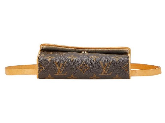 Borsa a Spalla Pochette Florentine Monogram Louis Vuitton Marrone Bronzo - vista 3