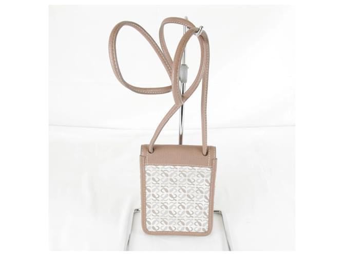 Sac à épaule mini Anagram Repeat de Loewe Beige - vue 2