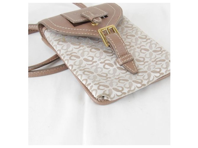 Sac à épaule mini Anagram Repeat de Loewe Beige - vue 6