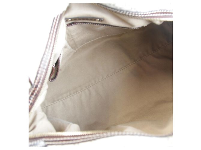 Céline Borsa Boston in tela beige Celine - vista 11