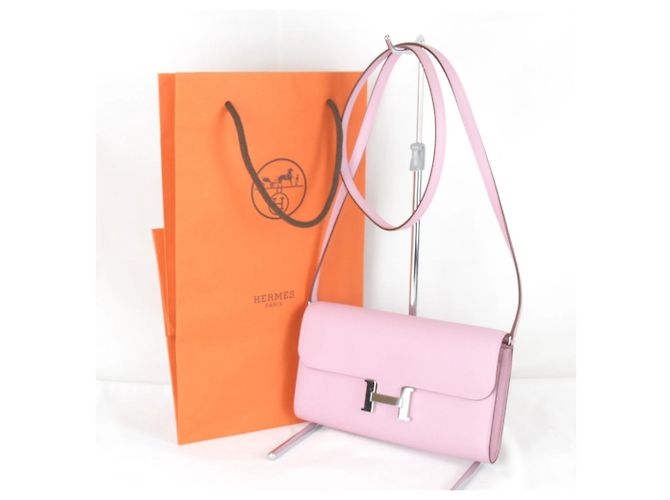 Hermès HERMES Constance Two Go Schultertasche mit Z-Prägung Pink - Ansicht 10