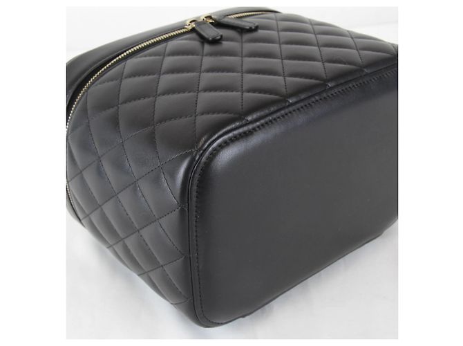 Borsa Vanity in Agnello Nero Chanel - vista 6
