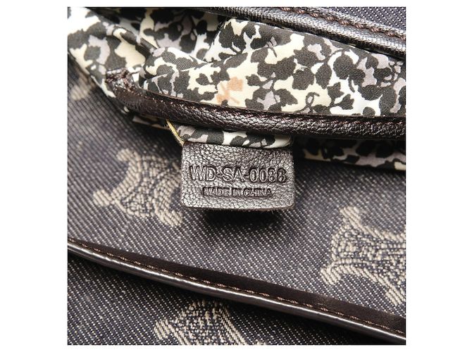 Céline Bolso de Hombro de Denim Macadam de Celine Azul marino - vista 10