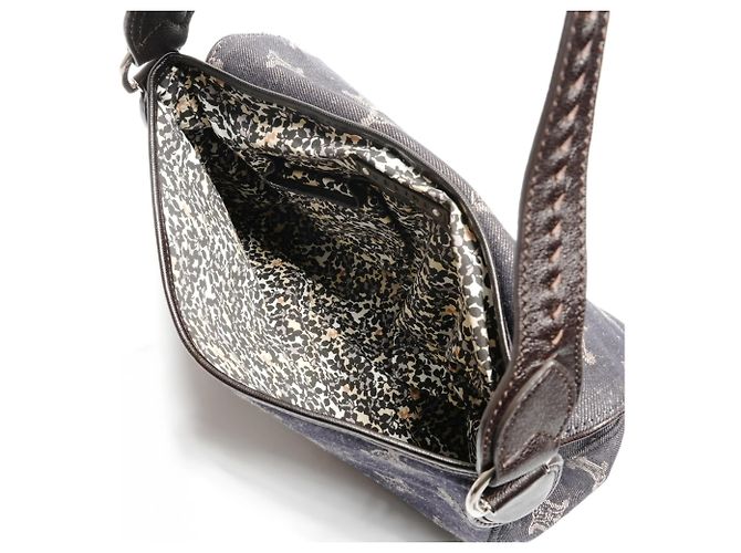 Céline Bolso de Hombro de Denim Macadam de Celine Azul marino - vista 11