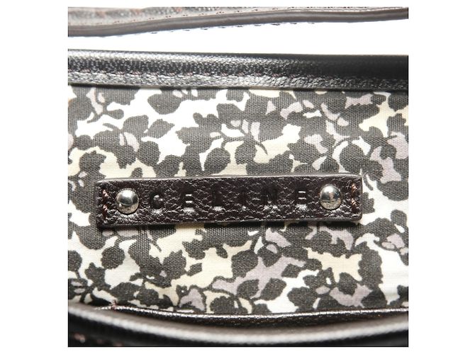 Céline Bolso de Hombro de Denim Macadam de Celine Azul marino - vista 9
