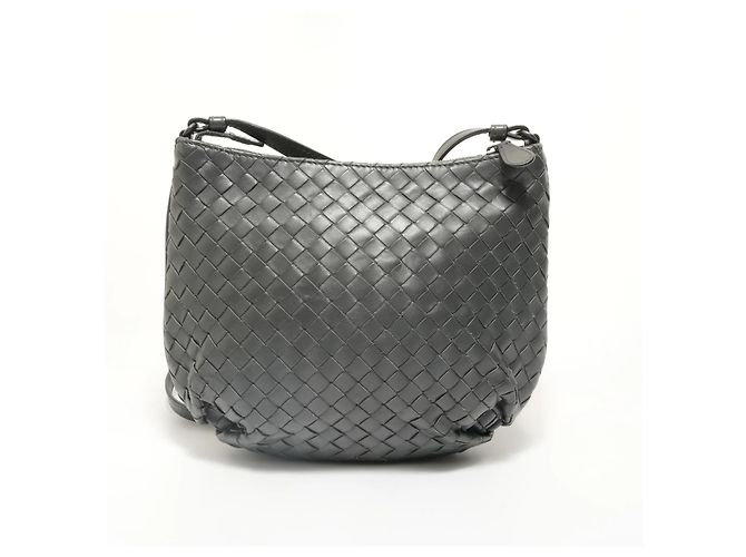Borsa a Spalla Intrecciato Bottega Veneta Marrone - vista 2
