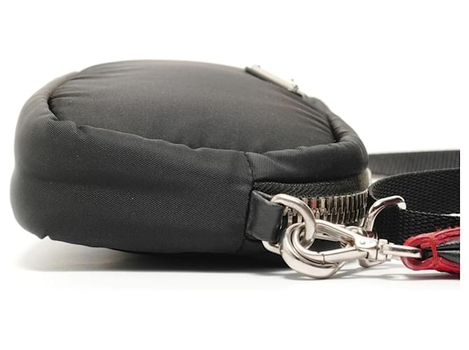 Borsa a Spalla in Nylon Prada Nero - vista 4