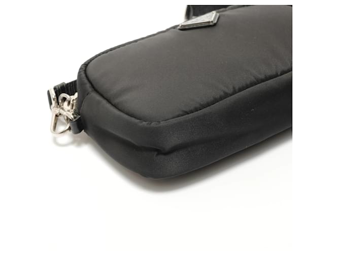 Borsa a Spalla in Nylon Prada Nero - vista 5