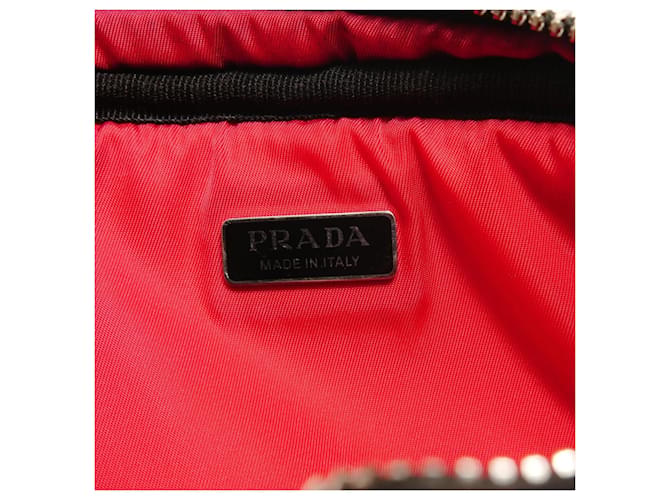Borsa a Spalla in Nylon Prada Nero - vista 9