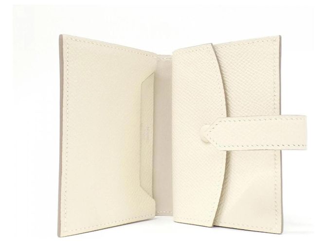Mini billetera Bearn de Hermès Blanco - vista 4