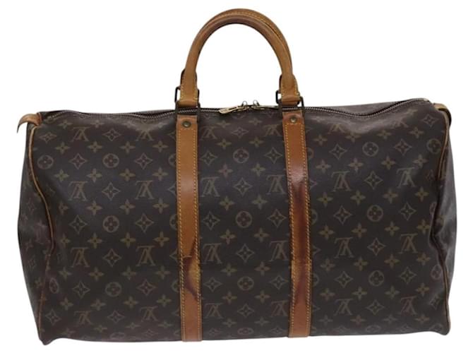 Louis Vuitton Keepall Monogram Canvas 50 Marrone - vista 2