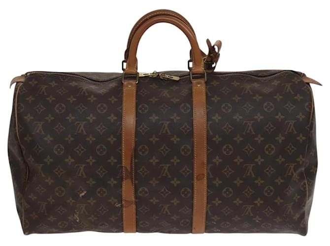 Louis Vuitton Keepall Monogram Canvas 55 Marrone - vista 2