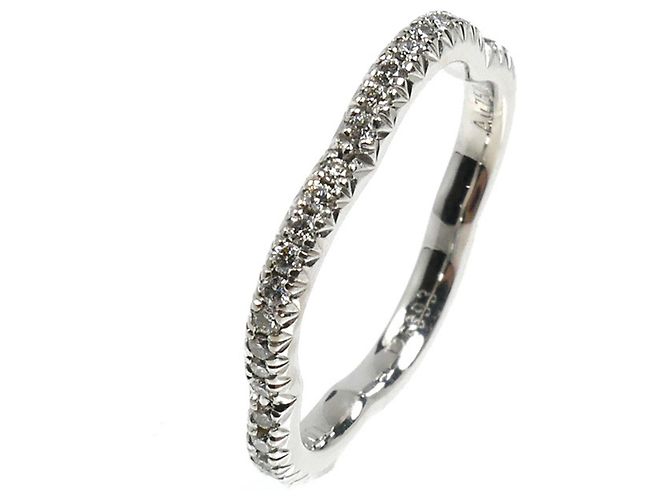 Chanel 18K Weißgold Camellia Diamantring - Ansicht 2