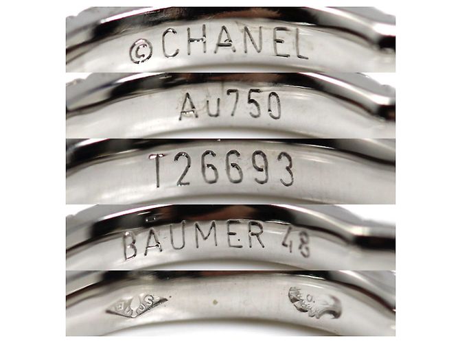 Chanel 18K Weißgold Camellia Diamantring - Ansicht 5