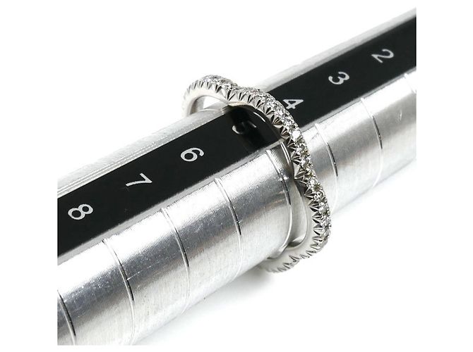 Chanel 18K Weißgold Camellia Diamantring - Ansicht 6