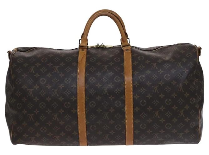 Louis Vuitton Keepall Bandouliere Monogram Canvas 60 Marrone - vista 2